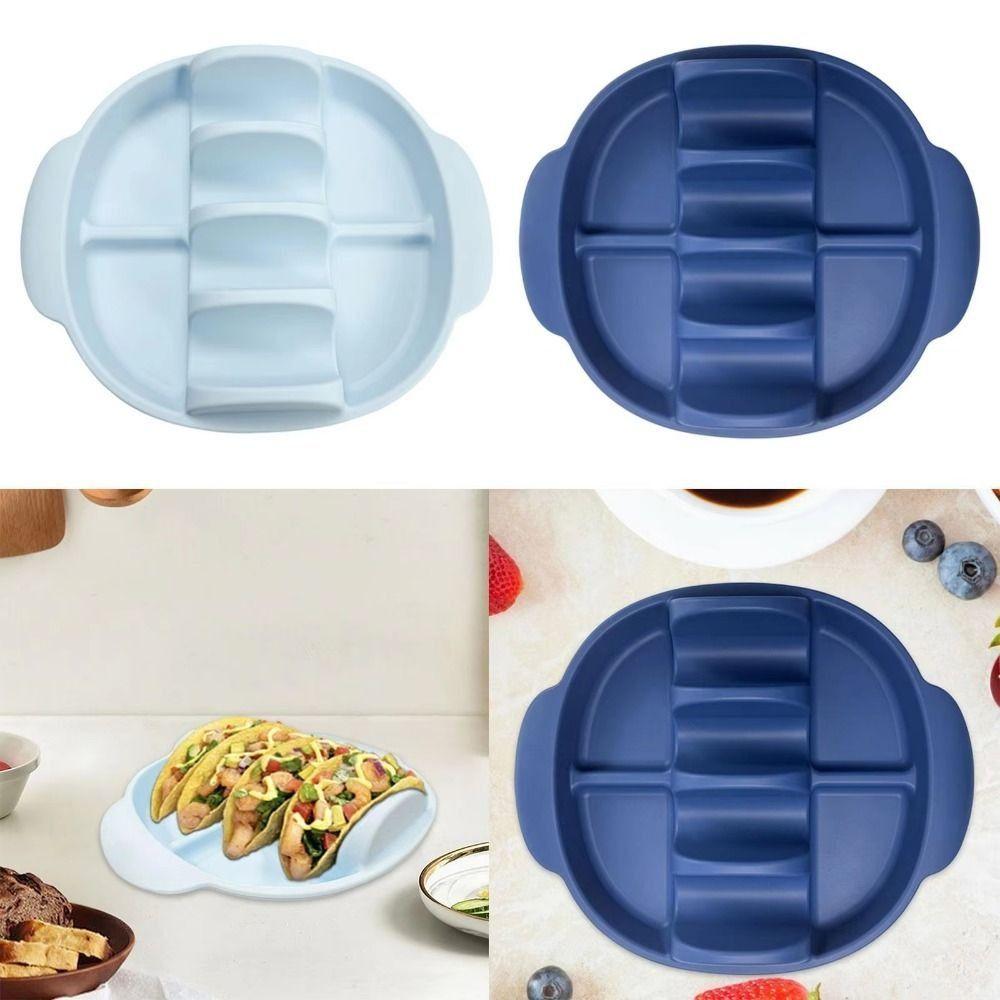 Reusable Silicone Taco Holder Portable Taco Display Stands Microwave Use Pancake Rack  Takeout