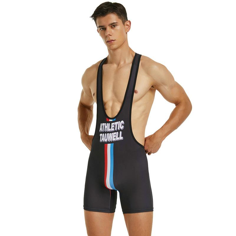 Herr Sportväst Yogakläder Träningskläder En del Löparbyxor Cykelkläder Bodysuits Fetisch Sexiga Underkläder