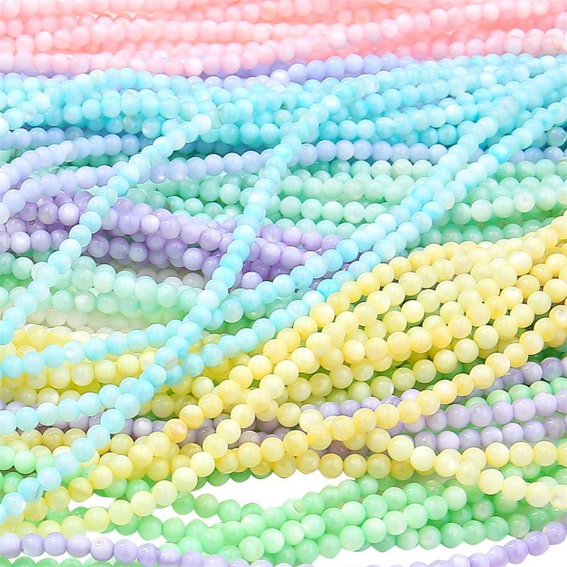 125Pcs Natural Freshwater Shell Beads For DIY Necklace Bracelet Earrings Jewelry Making