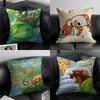 Cute Healing B-Bugsnax Game Cushion Cover Pillow Case Anti-Dustmite Invisible Zipper Silky Plush Cushion