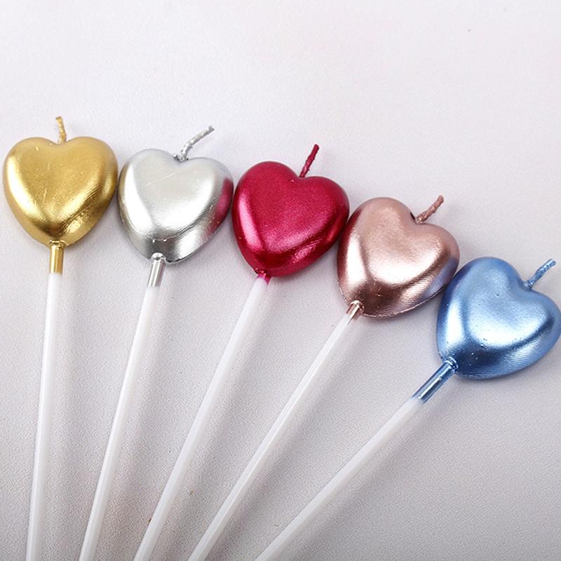 4Pcsmulticolour Candles Wedding Party Birthday Cake Candles Decoration Party Supplies