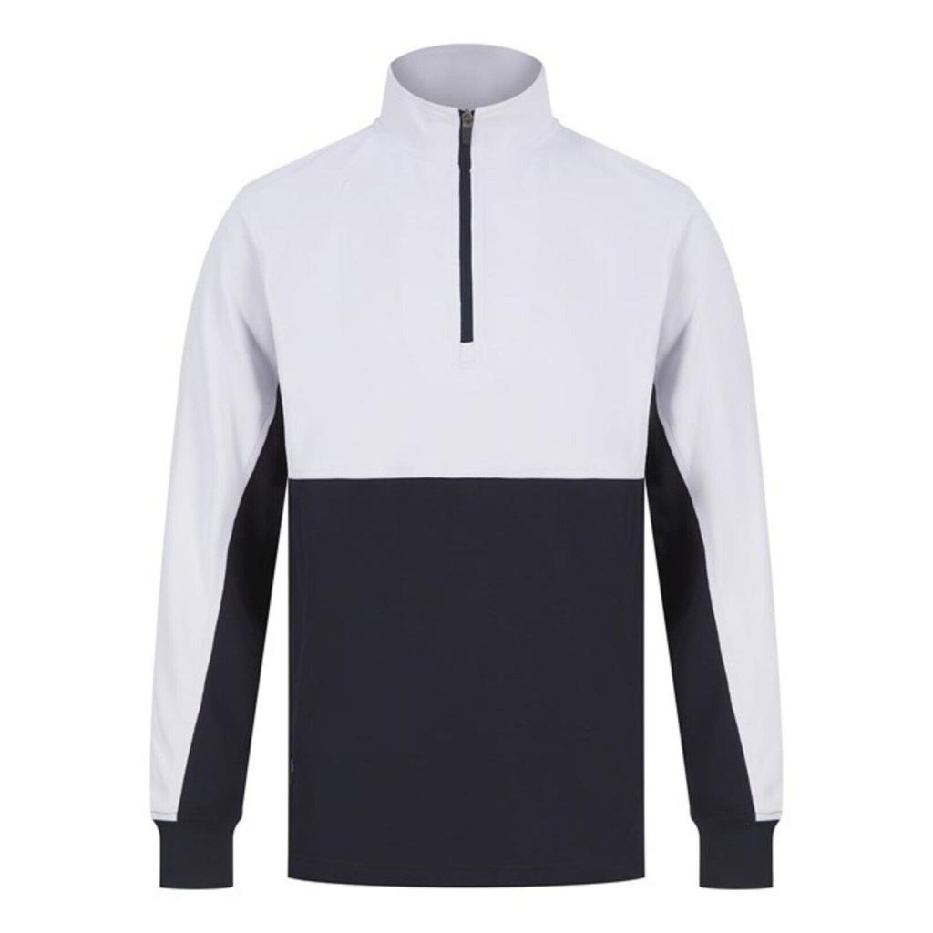 Finden & Hales Mens Colour Block Quarter Zip Tracksuit Top