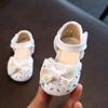 Kids Toddler Girls Sandals For Wedding Party Princess Hollow Out Soft Bottom Leather Shoes Children Flats Shoes With Flower