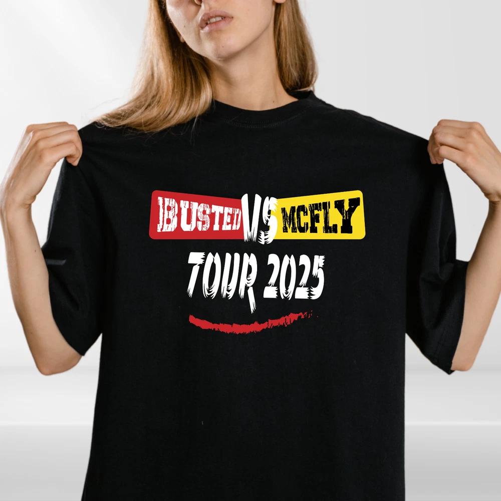 Team McFLY 2025 Pop Rock TShirt Busted Vs McFly Party Shirt Music Lovers Tee