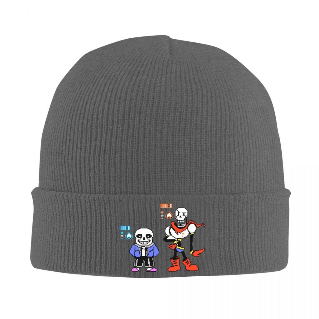 Undertale Sans Und Papyrus Warme Strickmütze Winter Strickmütze Beanie Mütze Skullies Beanies Hip Hop Mützen für Unisex