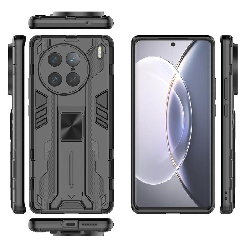 Shockproof Armor Funda For Vivo X90Pro Case Camera Protect Coque For Vivo X90 Pro + Plus X 90 VivoX90 Magnet Holder Stand Cover