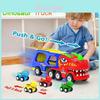 Exciting Double Layer Dinosaur Transport Truck With Lights Sounds And Inertia Features