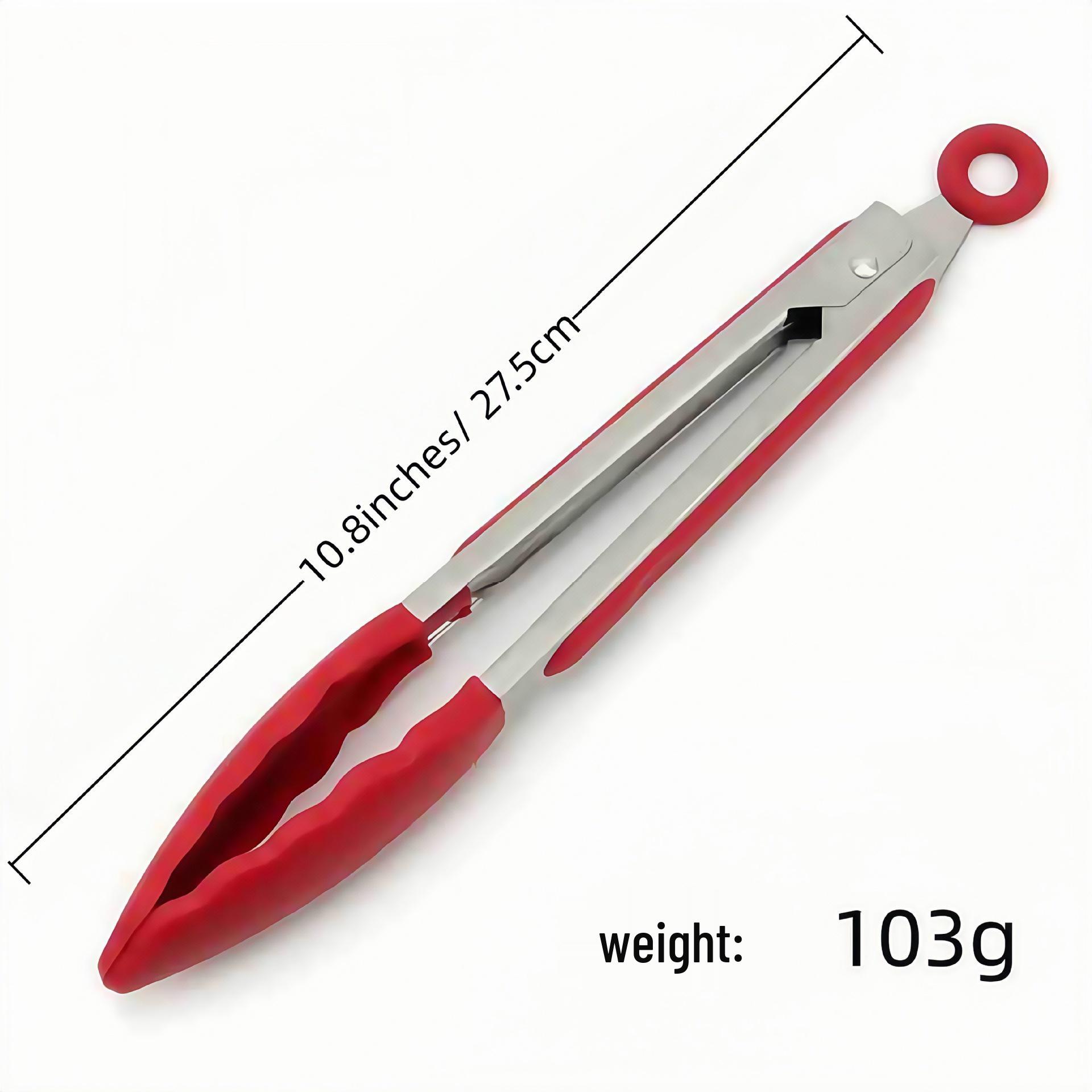 

Силиконовые кухонные щипцы, устойчивые к высоким температурам - Зажимы для барбекю из нержавеющей стали (7, 9, 12 дюймов)