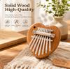 Solid Wood High-Quality Mini Thumb Piano Portable & Easy-to-Play Finger Piano Entry-Level Instrument for Beginners Creative