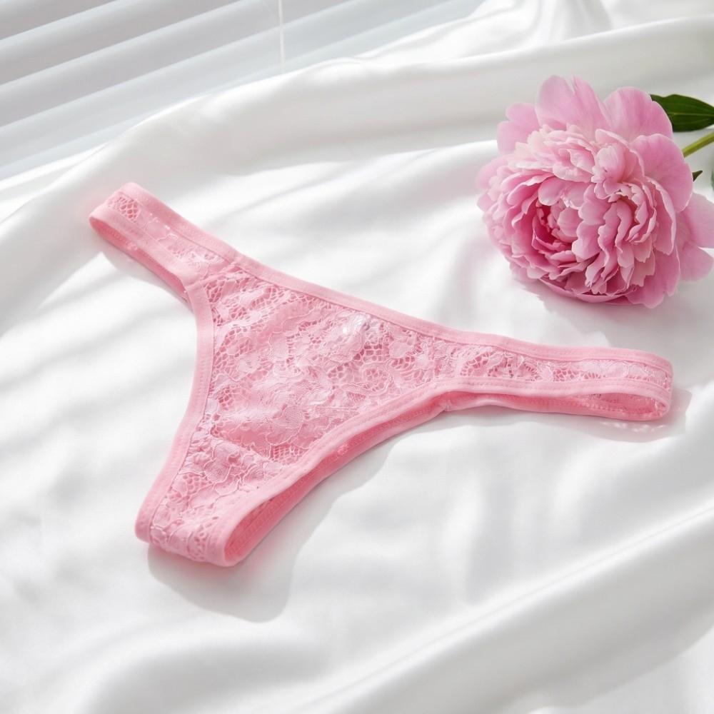 Underpants Men Lace Hollow Thongs Thin Mesh Male Briefs Men's Sheer Lace Panties Summer