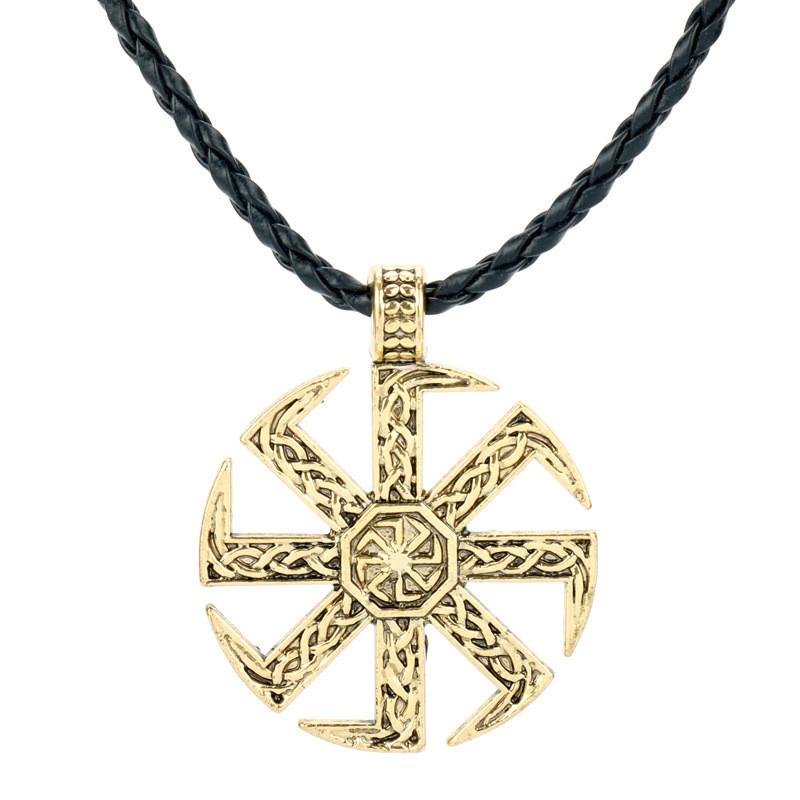 Nordic Jewelry Viking With Geometric Pendant And Electroplated Alloy For Gift For Travelers