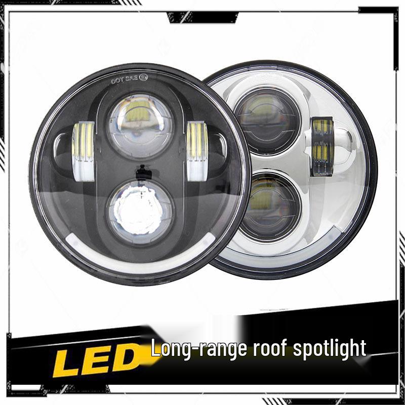 5.75-Inch Harley X48 883 750 1200 Motorcycle LED Headlight - Off-Road Modification