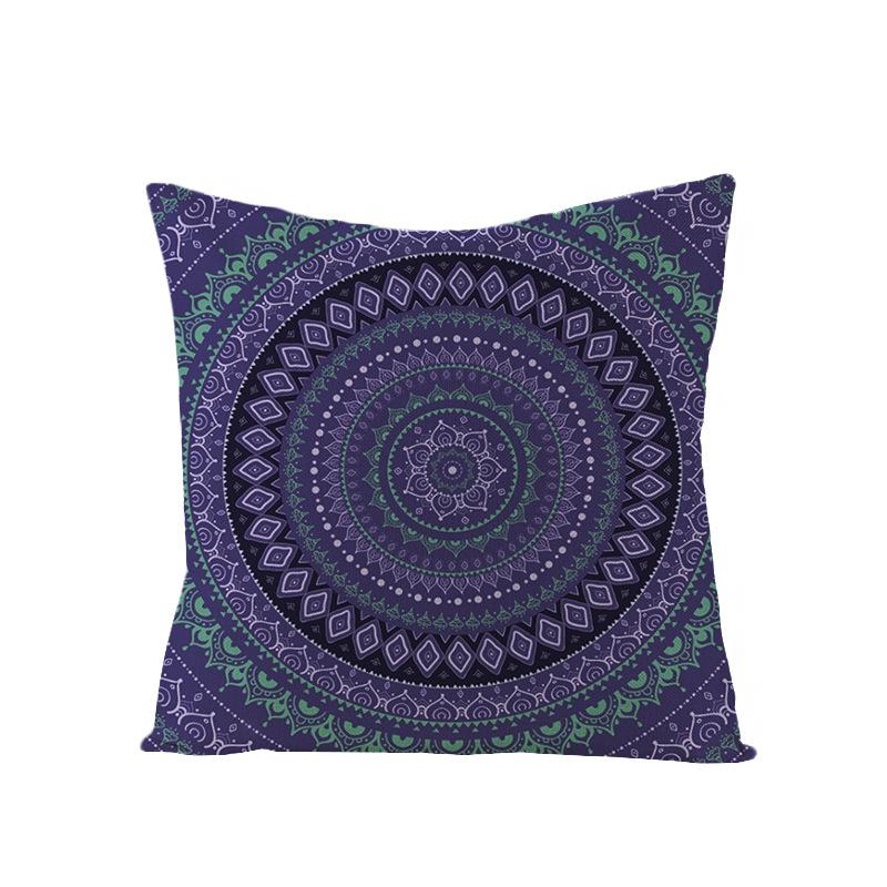Bohemian Mandala Style Polyester Pillowcase Square Sofa Pillowcase Home