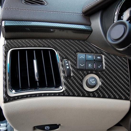 ABS Carbon Fiber Interior Air Vent Outlet Panel Cover For Cadillac CTS 2008-2013