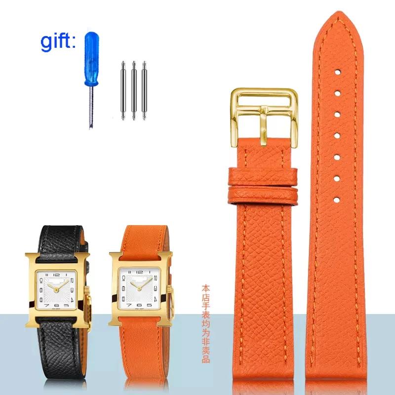 Классический ремешок для часов из натуральной кожи подходит для часов Hermes 14/16/18/20 — фото 13