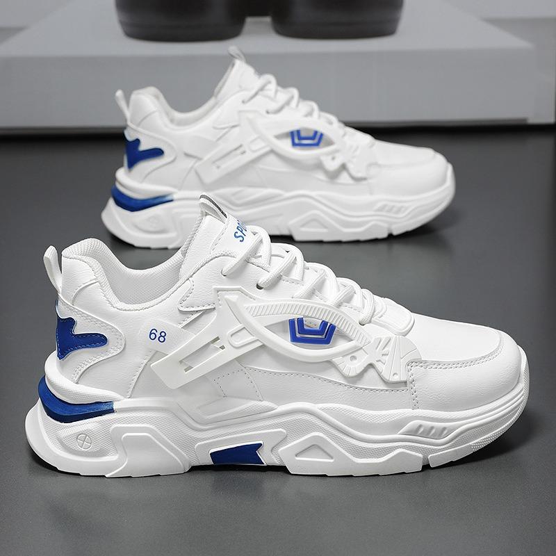 Autumn Men's Shoes New Breathable Little White Shoes Men's Trend Versatile Inner Heightening Sports Shoes Casual Running Shoes