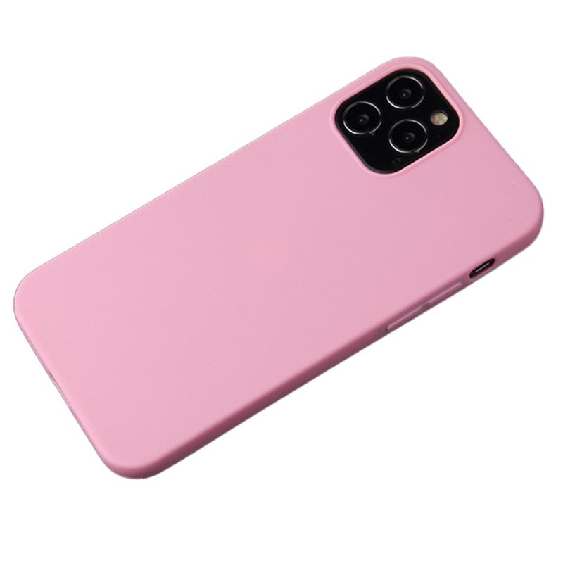 

For iPhone 15 Pro Soft TPU Back Protective Cover Matte Finish Coating Anti-Scratch Phone Case Pink