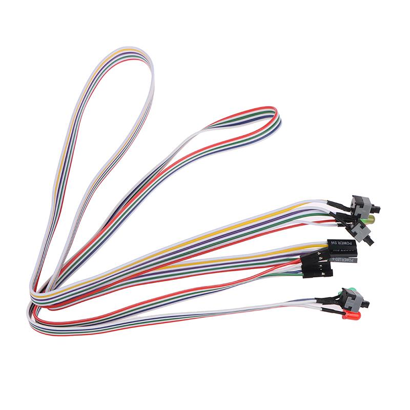 Cablu Alimentare Placă de Bază PC Atx On/Off/Reset Lumină LED Comutator Alimentare Resetare