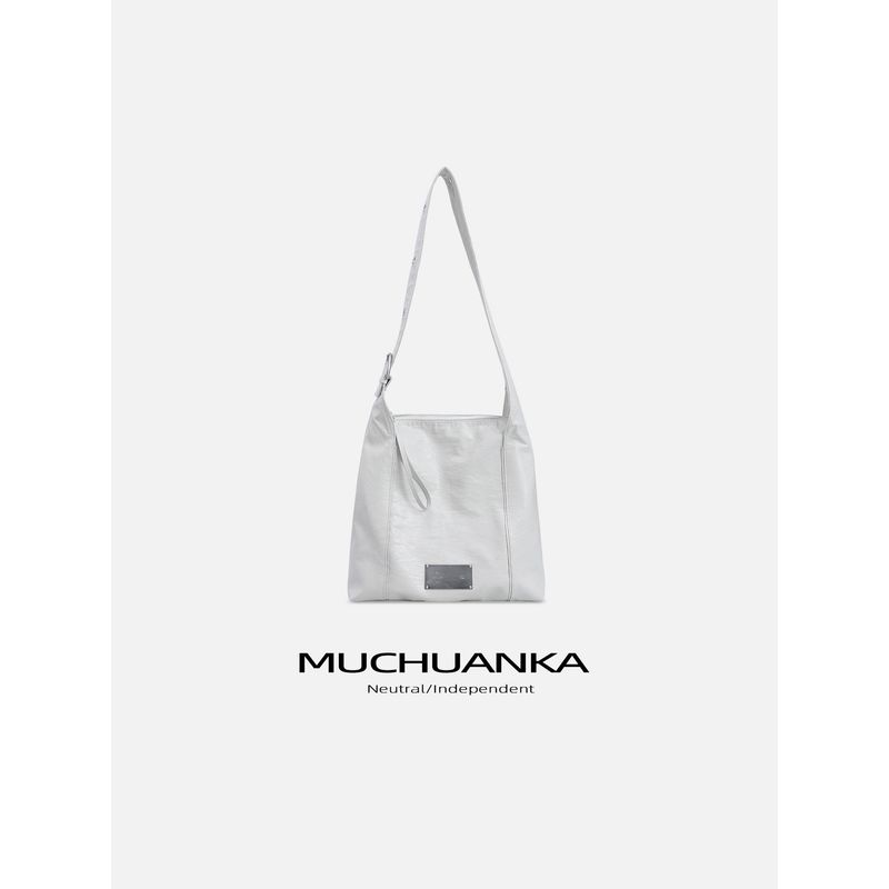 

Kikawa Card Soft Leather Retro Hobo Shoulder Bag Women 2025 New Arrival Special-Interest Design Crossbody Tote Bag White