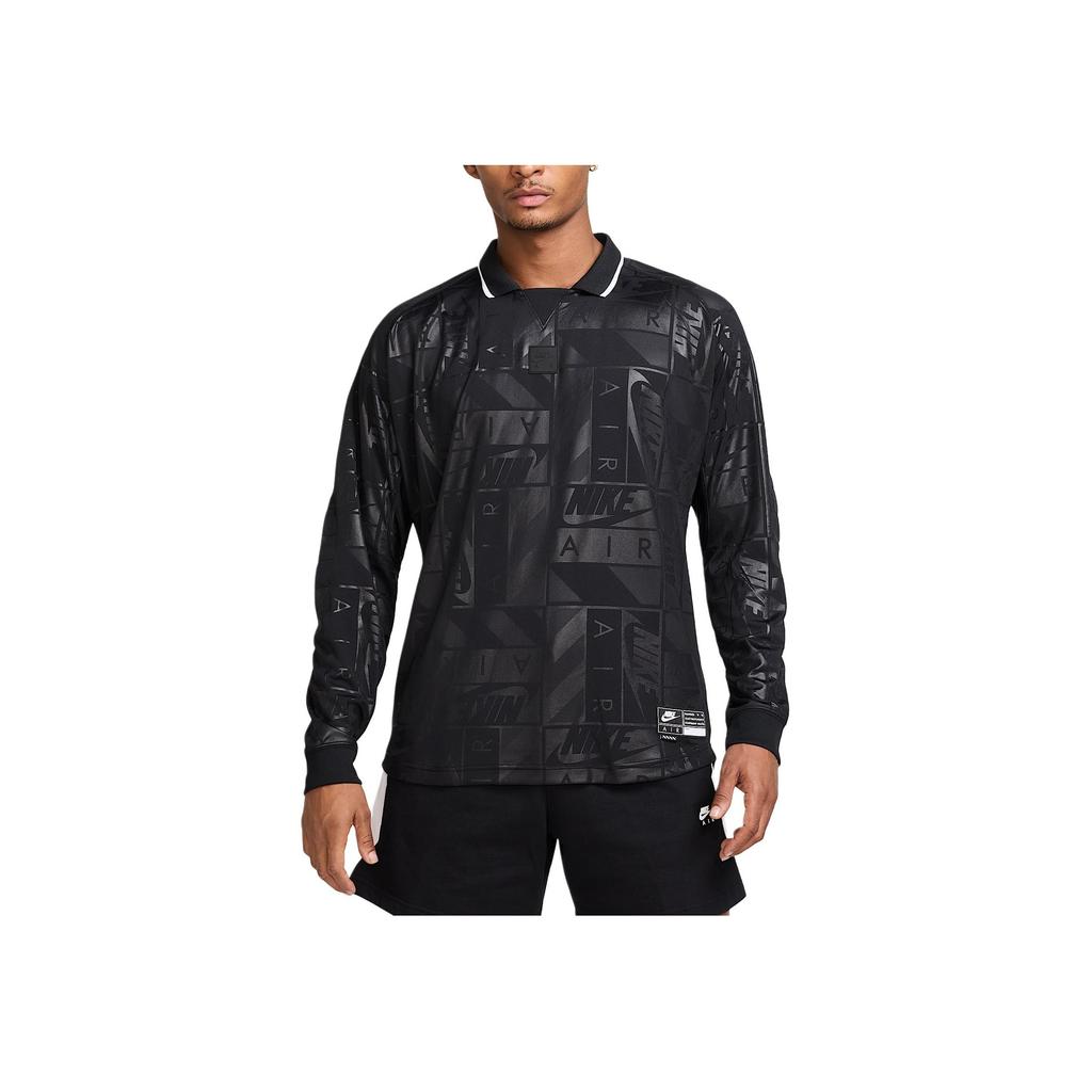 Nike Air Letter Brand Logo Comfortable Long Sleeve Sweatshirt Men sweatshirt Black HM8987-010