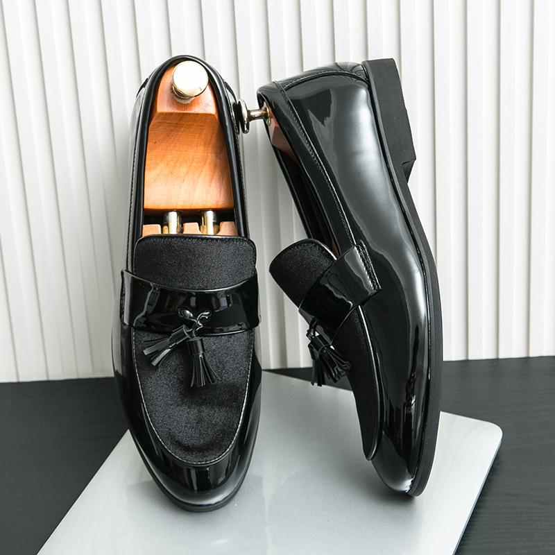 Fashion Men's Tassel Leather Shoes Men's Party Formal Loafers Casual Evening Dress Moccasins Wedding Shoes Fashion Casual Men's Shoes