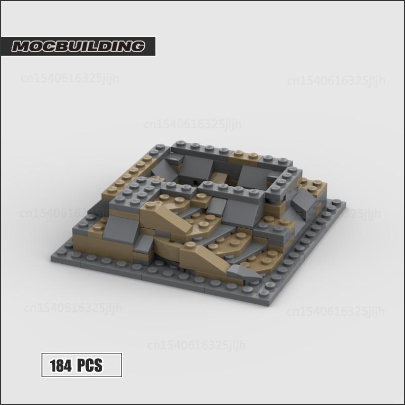 

Moc Building Blocks 3D Base Technology Bricks Raised Baseplate For Castle Sets With River Creative Display Model Toys Gifts