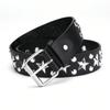Big Five Star Round Rivet Belt for Men and Women, Personalized Punk Decorative Pants
