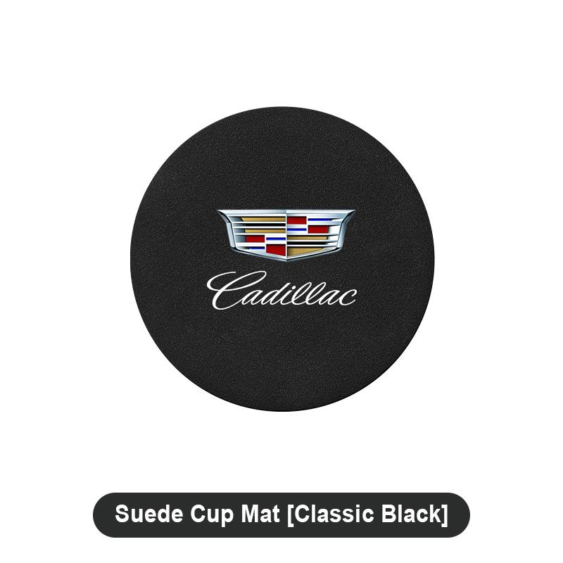 Car Water Cup Pad Non-slip Coaster Accessories For Cadillac CT5 CT6 CTS Seville ATS CT4 XTS Celestiq Ciel Escala SRX XT4 XT5 XT6 XLR ELR Elmiraj EXT