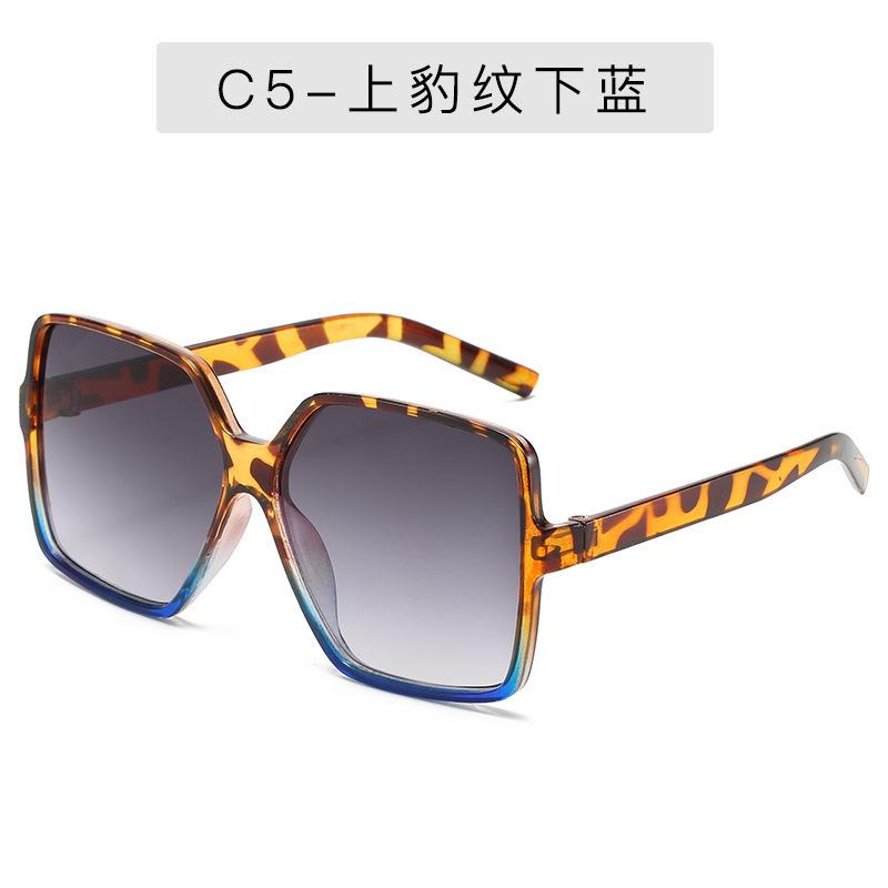 New Fashion Women Oversized Square Frame Sunglasses Gradient Brand Designer Eyewear Female Sun Glasses UV400 Shades