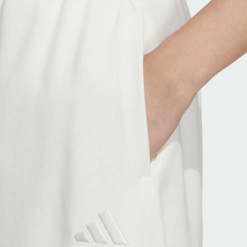 Adidas SS25 Comfortable Breathable Soft Skin-Friendly Casual Pants Women Bottoms Han-Jade-White JZ1583