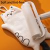 Cartoon Cat Shaped Hand Towel Kitchen Bathroom Hanging Absorbent Hand Towel Household Multi-functional Cleaning Hand Towel