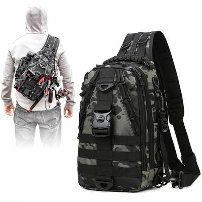 Fishing Tackle Storage Bag Waterproof Fishing Sling Backpack Multifunctional Fishing Gear Bag Fishing Accessories Organizer