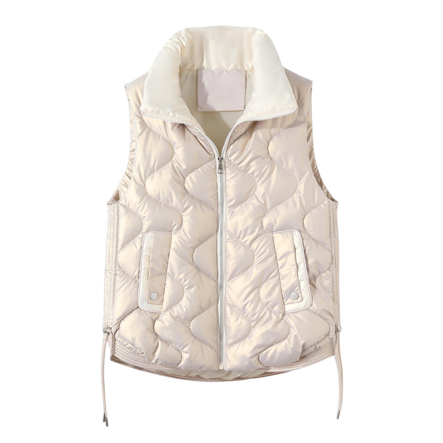 

Осенне-зимний тонкий теплый жилет-джокер, куртка с хлопковой подкладкой, женский жилет с подкладкой