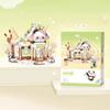Panda Building Blocks  Toys  Ice Cream Shop Retail Store Architectures Model Assembly Toy Christmas Gifts for Adult