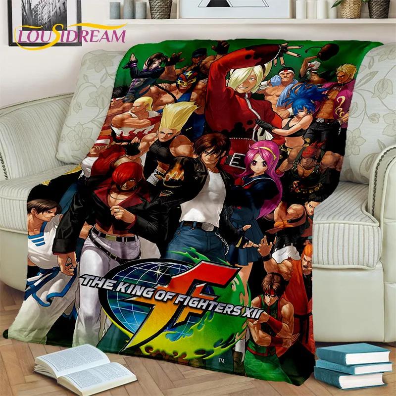 King of Fighters Retro Hry Hráčská Deka, Měkká Přehozová Deka pro Domov Ložnice Postel Pohovka Piknik Cestování Kancelář Krycí Deka Děti