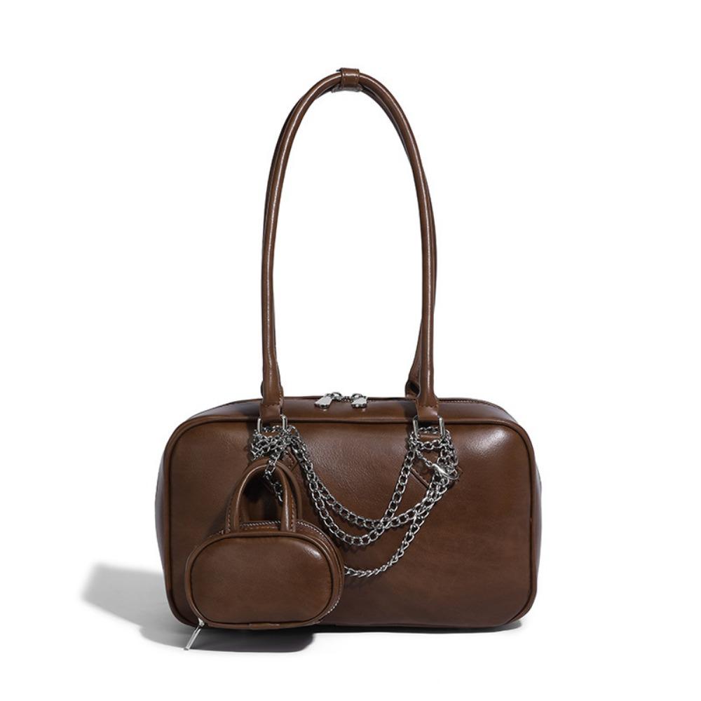 Autumn and Winter Niche Design Toast Bag Portable Bowling Bag Fashionable Large Capacity Casual Versatile Shoulder Armpit Bag