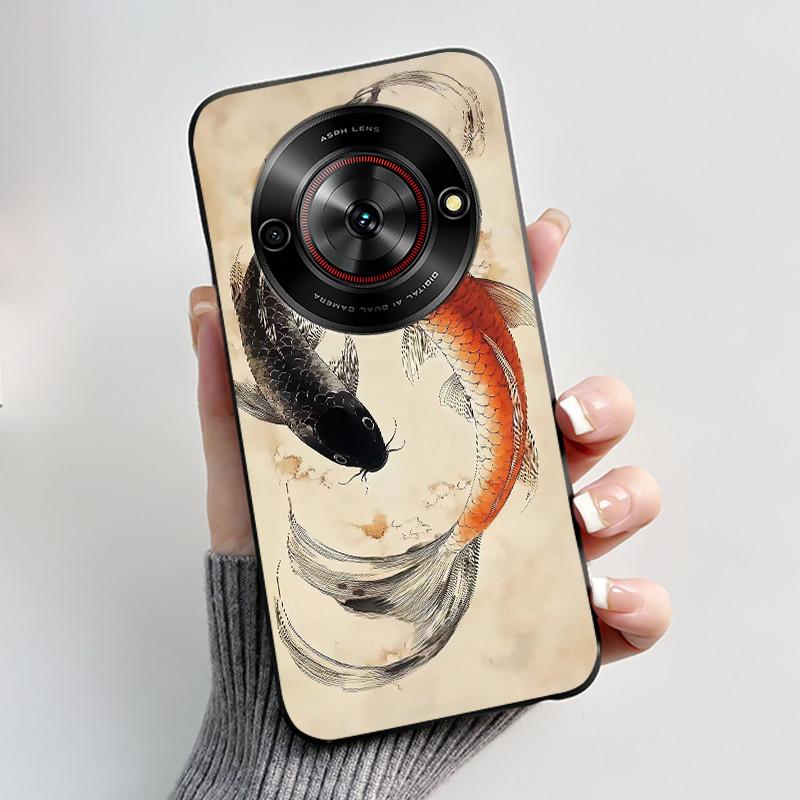 Phone Casing For ZTE Blade A75 5G Z2357N Nubia Focus 5G Case Luxury Dragon Cute Cool Boys Girls Black Soft TPU Back Shell Cover