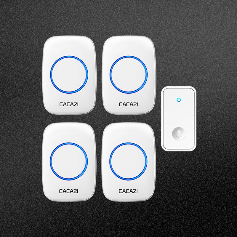 Smart Wireless Doorbell, Self-Powered, Ultra-Long Range, One-to-Four, Ideal for Elderly