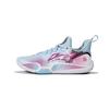 Li Ning Speed 9 Dämpfung Abriebfest Atmungsaktiv Niedrig geschnitten Basketballschuhe Herren Rosa Blau ABPT001-6(Team140-)