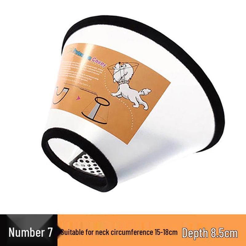 Elizabethan Pet Collar: Anti-Scratch, Anti-Bite Cone for Dogs & Cats. Neutering Protection & Injury Recovery Headgear.