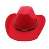 Vier Jahreszeiten Herren- und Damen Premium Zylinder Ethnisch Britischer Stil Western Cowboyhut