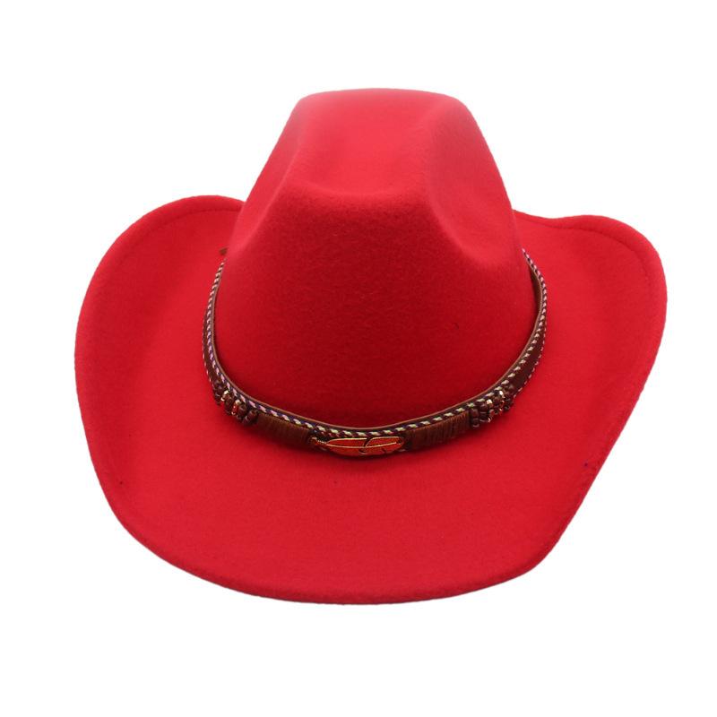 Vier Jahreszeiten Herren- und Damen Premium Zylinder Ethnisch Britischer Stil Western Cowboyhut