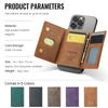 RFID Blocking Magnetic Flip Leather Card Holder Men Sle Kickstand Wallet for Magsafe IPhone 17 Pro Max Samsung S26 Ultra Case