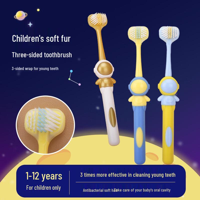 Children s 3-Sided Ultra-Soft Bristle Toothbrush