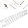 1 Pair Biscuit Balance Ruler Acrylic Dough Thickness Guide Measuring Strip For Baking Tool Cookie Pastry Pizza Snack Kitchen