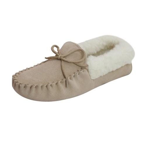 Eastern Counties Leather Womens/Ladies Soft Sole Wool Lined Moccasins