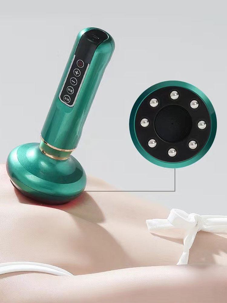 Masażer Ciała 12 Poziomów Masażer Antycellulitowy Ogrzewanie Podciśnieniowe Urządzenie do Skrobania Odpowiednie na Plecy i Nogi