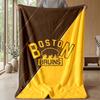 Coperta in Flanella e Pile Boston Bruins Coperta Calda e Accogliente per Divano, Letto, Viaggio Uso in Tutte le Stagioni
