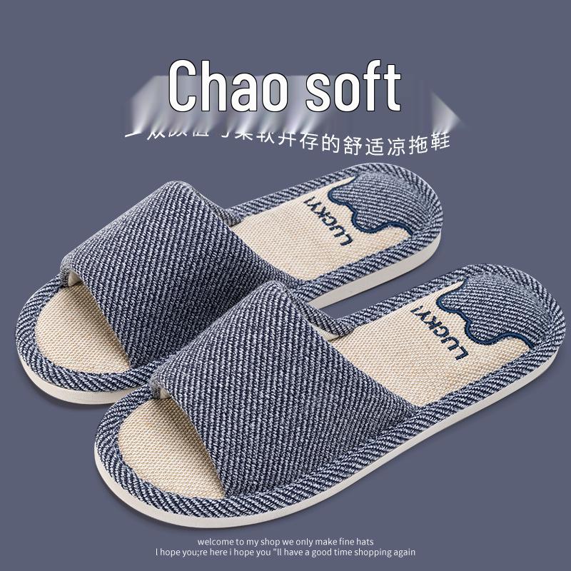 2025 Women's Cotton-Linen Slippers: Non-Slip, Silent, Indoor/Outdoor Comfort for Spring, Summer, and Autumn