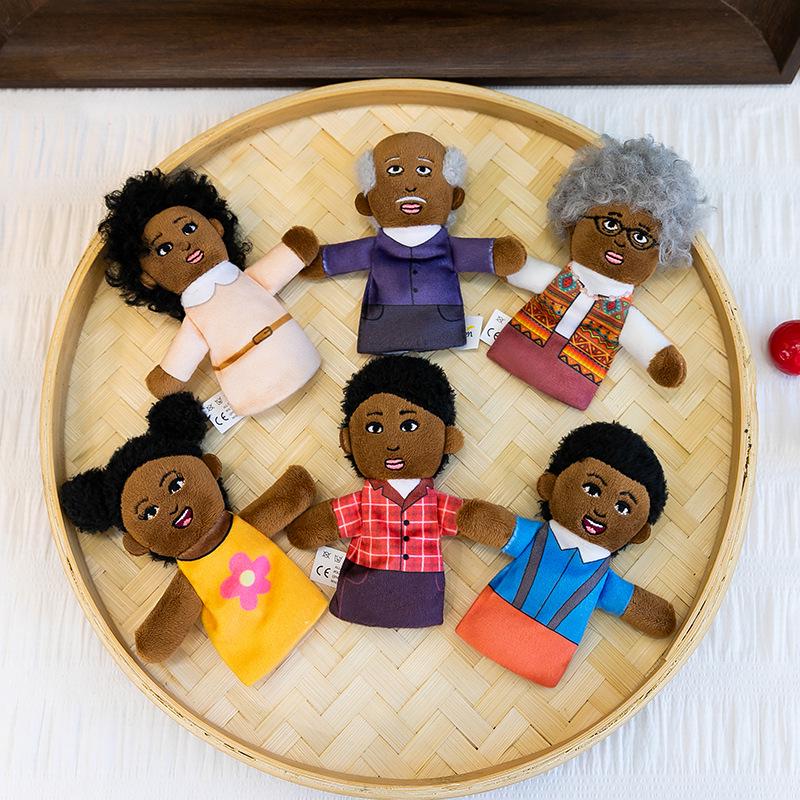Family Finger Puppet Set for Parent-Child Play - Early Education & Kindergarten Teaching Aids